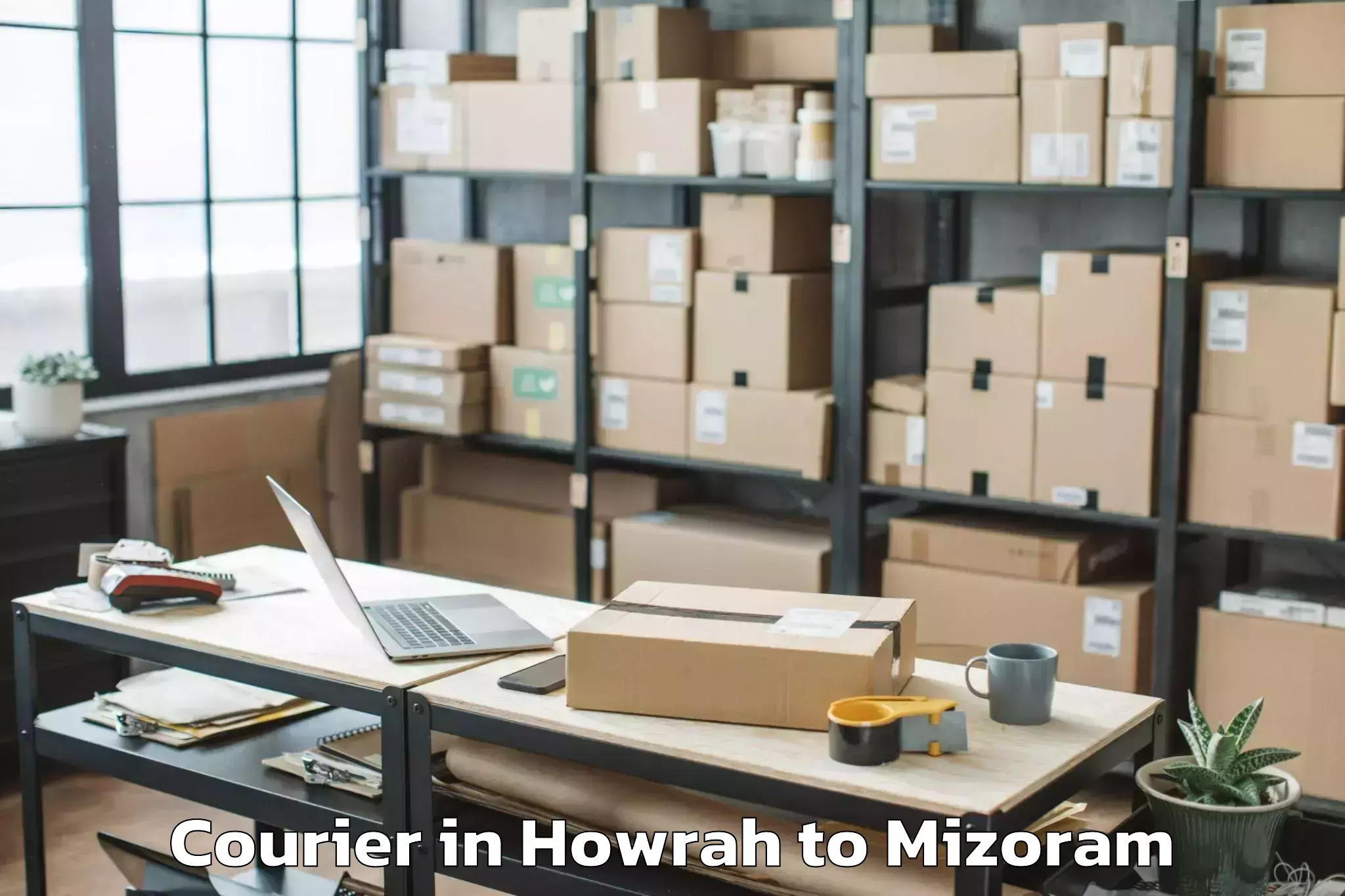 Book Your Howrah to Khawzawl Courier Today